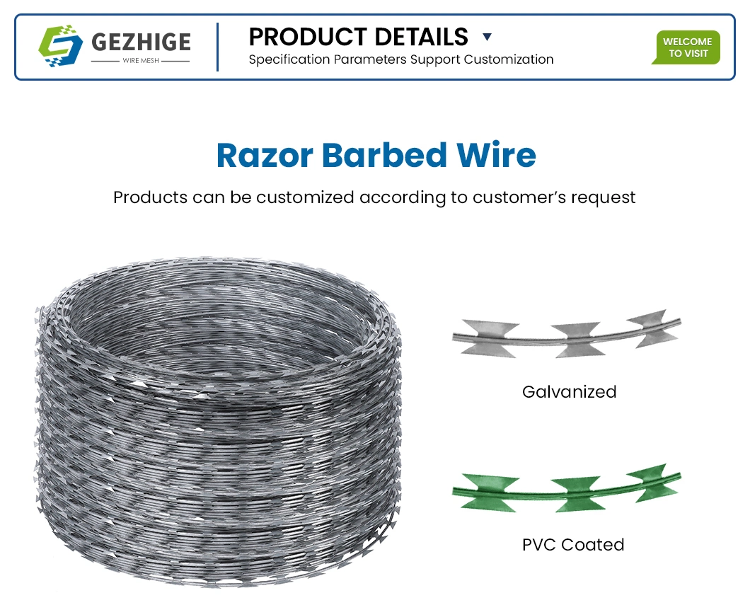 Gezhige Iron Barbed Wire Wholesaler 14× 15 Anti-Climbing Barbed Wire China 12X12 Wire Gauge 400 Meters Barbed Wire