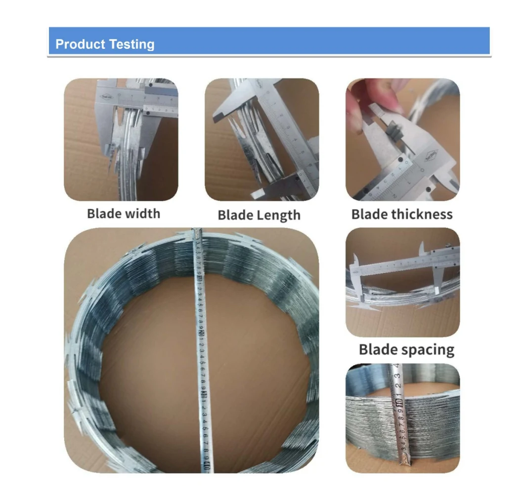 Industry Grade High Quality Razor Barbed Wire/Fence Wall Hot Dipped Galvanized Concertina Razor Barbed Wire/ Bwg12 Bwg18 Razor Barbed