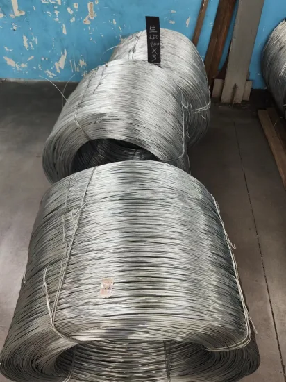 Fio de aço galvanizado por imersão a quente/elétrico Fio de ferro de baixo carbono para malha Melhor preço do fabricante chinês